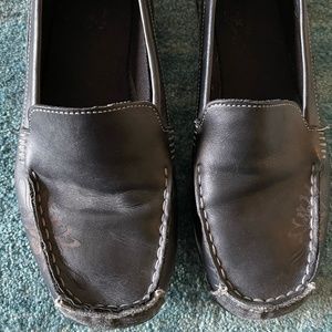 Skechers Black Leather Loafers
